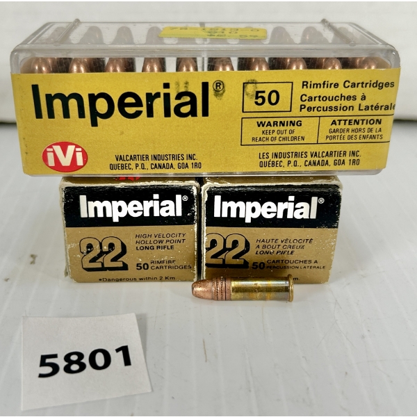 AMMO: 150X IVI .22 LR - CLHP & CPRN