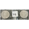 Image 2 :  LOT OF 2 - 1964 CDN SILVER DOLLARS - CHARLOTTETOWN