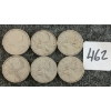 Image 1 : LOT OF 6 - 1937-1948 CDN 25 CENT COINS