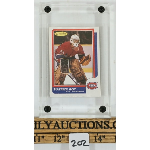 1986-87 OPC MONTREAL CANADIANS #53 PATRICK ROY ROOKIE CARD
