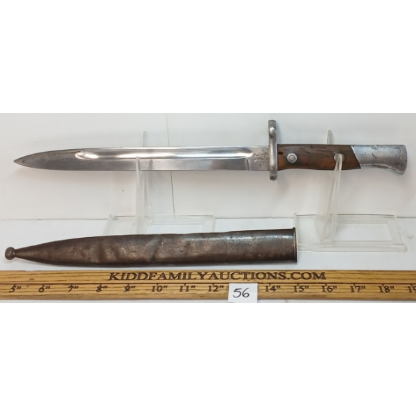 1943 SPANISH MAUSER BAYONET W/ SCABBARD