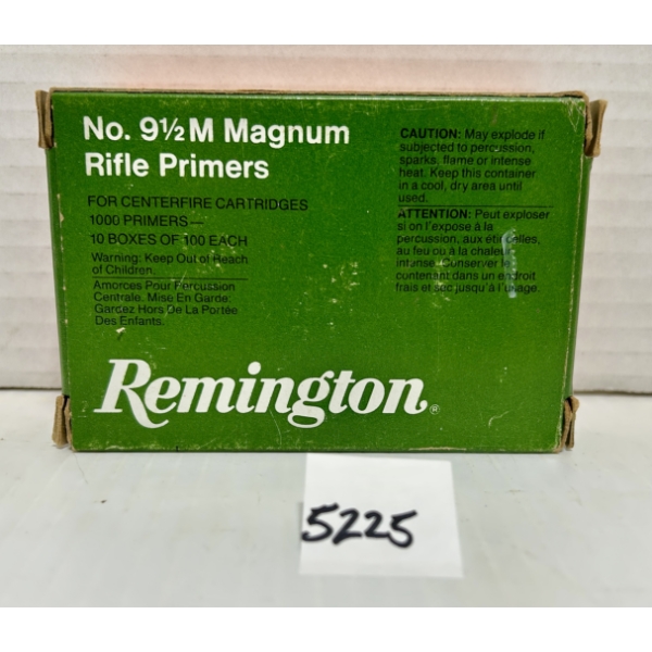 PRIMERS: 1000X REMINGTON NO9-1/2 MAGNUM RIFLE