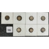 Image 2 : LOT OF 7 - 1885-1910 CDN 5 CENT COINS