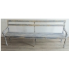 Image 1 : HAND PAINTED WOOD SLATTED BENCH