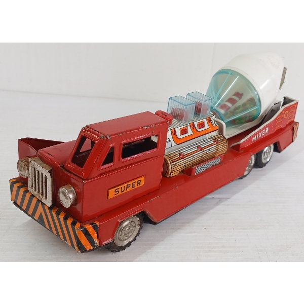 TOYMASTER TIN FRICTION SUPER MIXER TRUCK