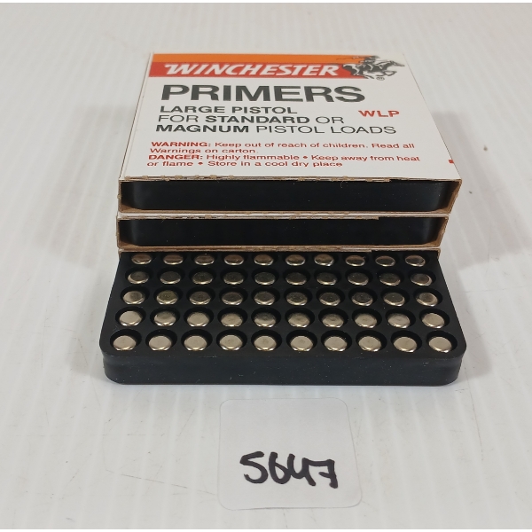 PRIMERS: 300X WINCHESTER NO. WLP LARGE PISTOL PRIMERS