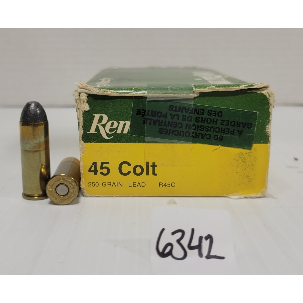 AMMO: 50X REMINGTON .45 COLT - 250 GR. LEAD