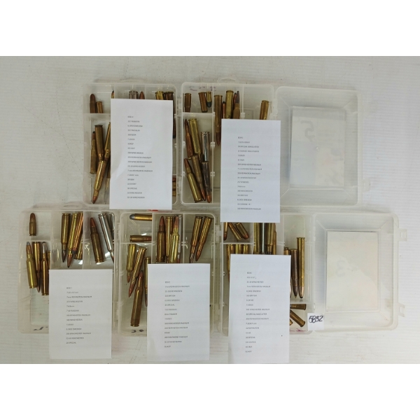 AMMO: 78X MIXED COLLECTIBLE CARTRIDGES IN CASES