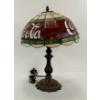 Image 5 : STAINED GLASS COCA-COLA TABLE LAMP