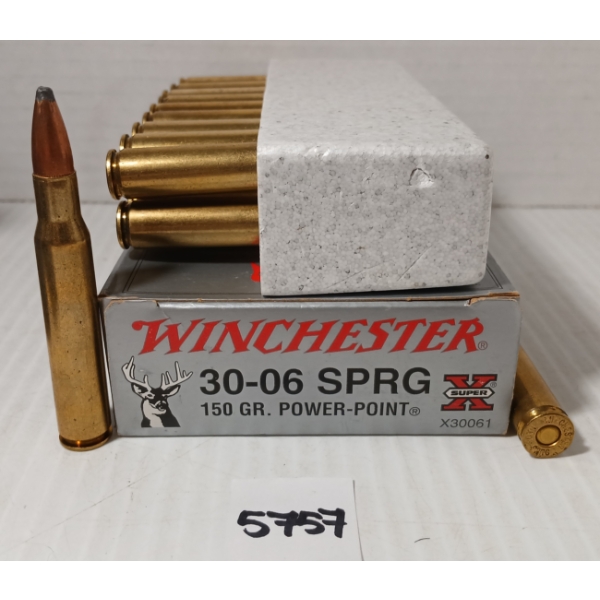 AMMO: 20X WINCHESTER .30-06 SPRG - 150GR - PP