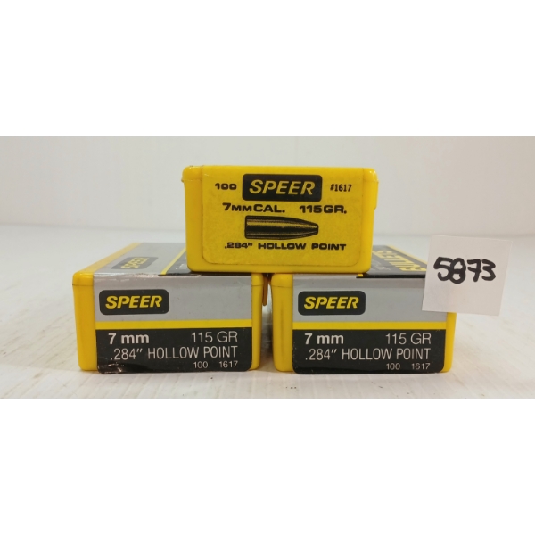 BULLETS: APPROX 300X SPEER 7MM - 115GR - HP