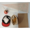 Image 3 : LOT OF 6 - CHICAGO BLACK HAWKS HOCKEY COLLECTIBLES - PENNANT, HATS, MINI STICK, ETC