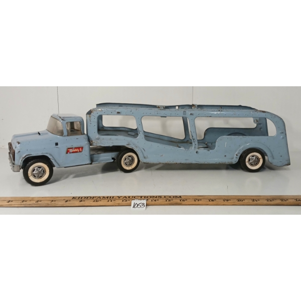 BUDDY L PRESSED STEEL MARINE BOAT HAULER 