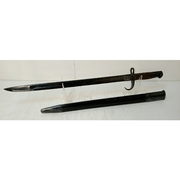 BRITISH P1907 SWORD BAYONET W/ SCABBARD