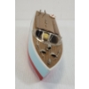 Image 3 : WOODEN SCALE MODEL BATTERY OP BOAT