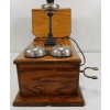 Image 7 : NORTHERN ELECTRIC WALL MOUNT CRANK TELEPHONE - OAK