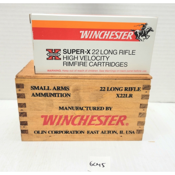 AMMO: 500X WINCHESTER .22 LR 40 GR W/ COLLECTIBLE CRATE