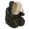 DRUMMER BY L. AKPALIAK - SIGNED - STONE & BONE