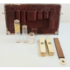 Image 9 : GENTLEMAN'S TRAVEL BAG - CROCODILIAN BELLY LEATHER W/ CONTENTS - EARLY 20TH CENTURY