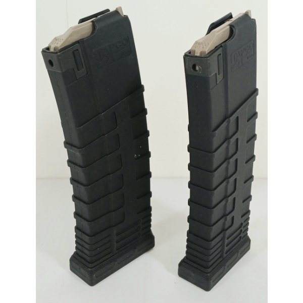 LOT OF 2 - TAPCO RUGER MINI 14 .223 REM MAGAZINES - PAL REQ.