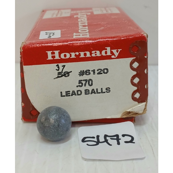 BULLETS: 37X HORNADY .570 LEAD BALLS