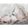 Image 2 : ROCK STUDY BY LUELLA THOMSON (1934 - 2025) - FRAMED OIL ON CANVAS