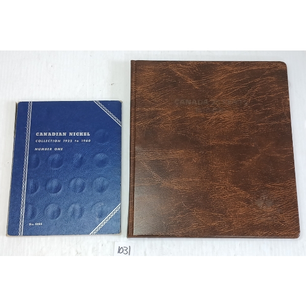 LOT OF 2 - 1936-1989 CDN NICKEL & QUARTER BOOKLETS