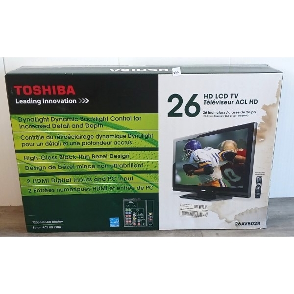 TOSHIBA 26IN HD LCD TV - SEALED 