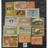 Image 1 : LOT OF 14 - AUSTRIA & GERMANY EMERGENCY MONEY BANKNOTES