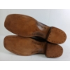 Image 5 : PAIR OF MEN'S SQUARE TOE BROWN LEATHER BOOTS