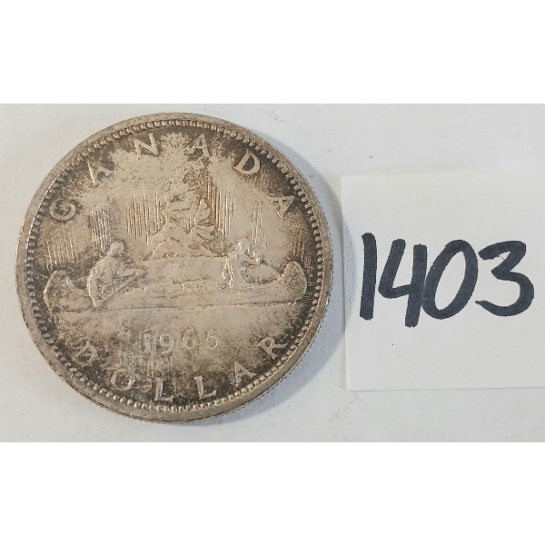 1965 CDN SILVER DOLLAR
