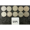 Image 1 : LOT OF 10 - 1953-1967 CDN 10 CENT COINS