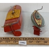 Image 5 : LOT OF 2 - SAN & HORNBY TIN WIND UP BOATS