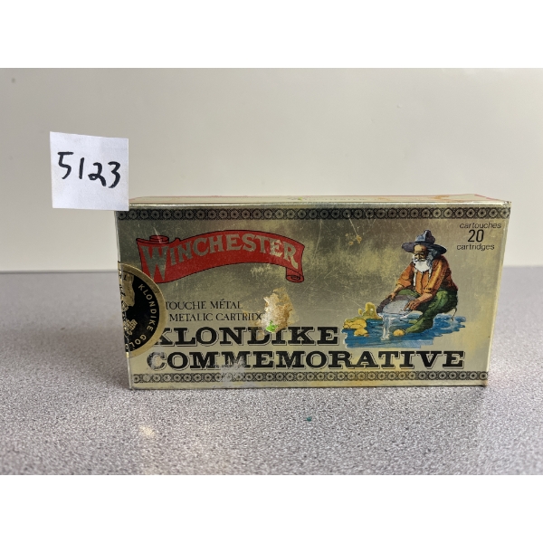AMMO: 20X WINCHESTER KLONDIKE COMMEMORATIVE .30-30 170GR. SILVER TIP - SEALED