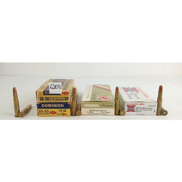 AMMO: 79X MIXED .30-30WIN - 150 & 170GR