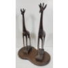 Image 1 : CARVED MASAI GIRAFFE FIGURES