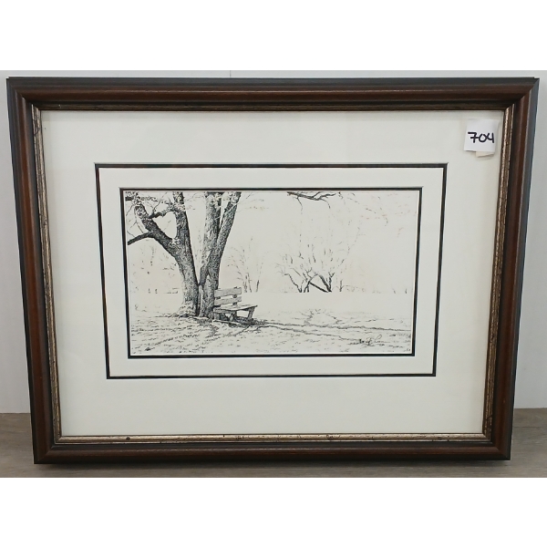 "ABORETUM" BY LINDA MCLAREN (PRS CDN ARTIST) - FRAMED ETCHING