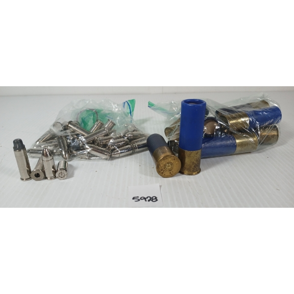BLANKS: QTY OF MISC RNDS - INCL 12GA, 9MM & .38 SPL