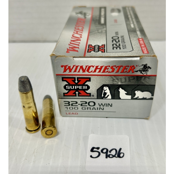 AMMO: 50X WINCHESTER 32-20 - 100 GR.