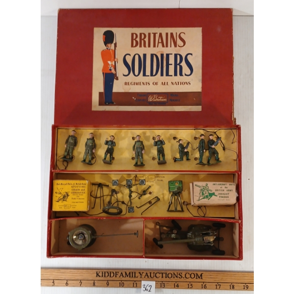 BRITAINS SOLDIERS LEAD FIGURES - NO. 2052 ANTI-AIRCRAFT DISPLAY