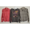 Image 2 : LOT OF 8 - WOMEN'S INSIGHT, WESC, RAGWEAR & SPLIT LONG SLEEVE & BUTTON-UP SHIRTS