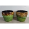 Image 3 : LOT OF 2 - ROSEVILLE POTTERY(?) PLANTERS