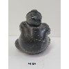 Image 3 : STONE CARVED SITTING PERSON - SIGNED - STONE