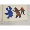 Image 2 : LOT OF 2 - "UNTITLED: MAN FIGHTING BIRD & BEING EATEN" BY HELEN KALVAK - INK ON PAPER