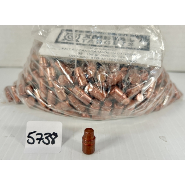 BULLETS: 400X X-METAL .38 CAL - 158 GR LSWC