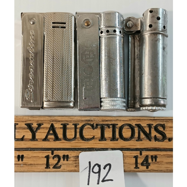 LOT OF 3 - IMCO STREAMLINE, FONG YUON 101 & DUNHILL SERVICE WWII ERA TRENCH LIGHTER