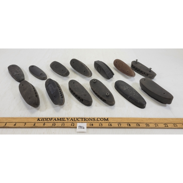 LOT OF 13 - RUBBER RECOIL PADS - INCL BENELLI