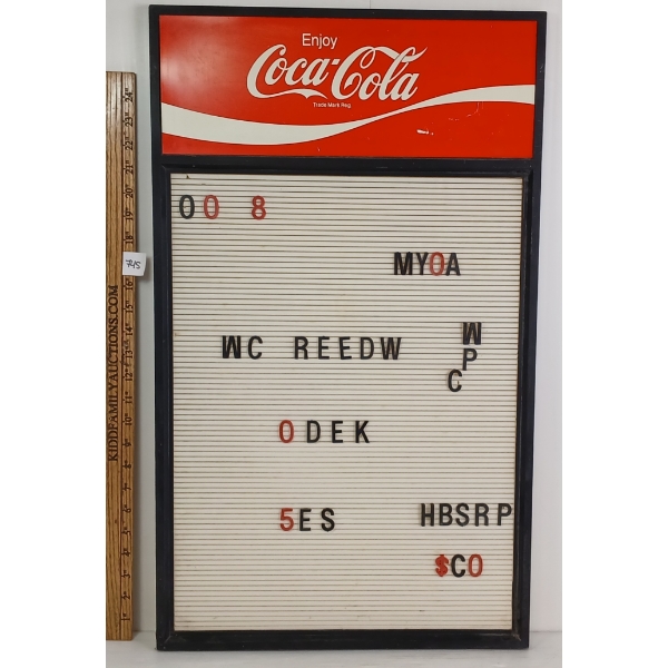 COCA-COLA LETTERBOARD W/ LETTERS