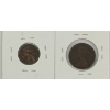Image 2 : LOT OF 2 - 1861 NOVA SCOTIA 1/2 PENNY & BANK OF NOVA SCOTIA PENNY