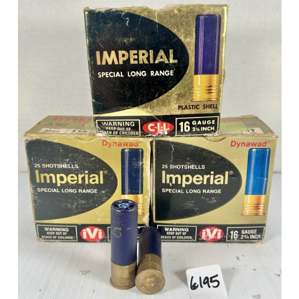 AMMO: 61X CIL & IVI 16 GA 2-3/4IN NO4/NO5/NO7-1/2